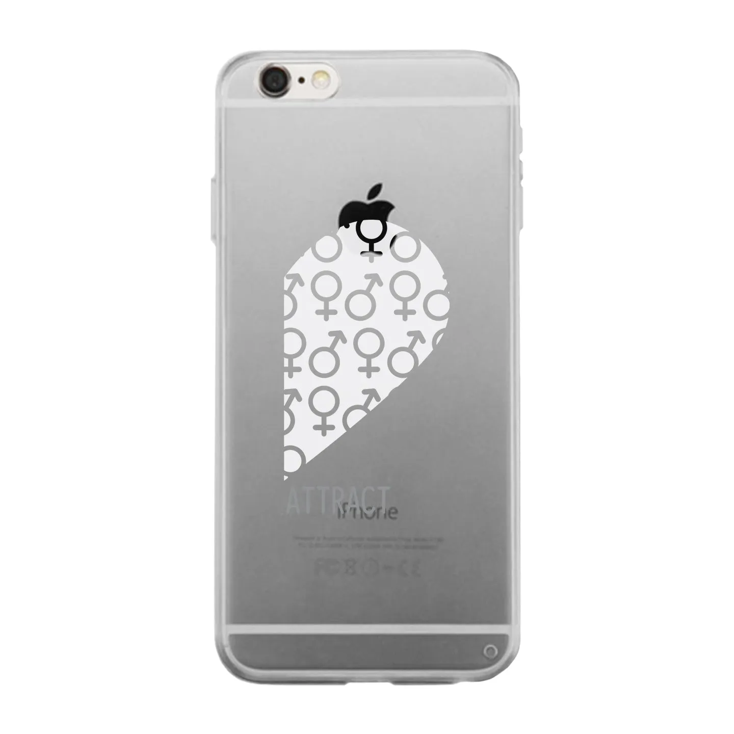 Attract Female Symbols-Right Clear Phone Case