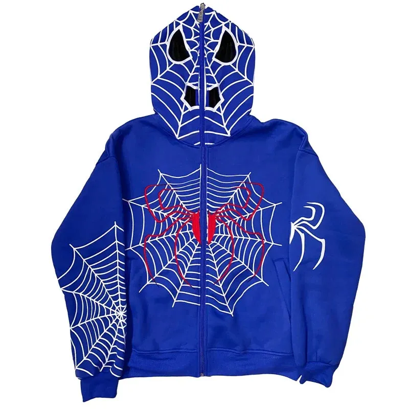 Back To School Sonicelife 2000s Retro Mall Goth Aesthetics Sweatshirt Graphic Print Full Zip Hoodie Autumn Full Sleeve Loose Jackets Coats Y2K Streetwear