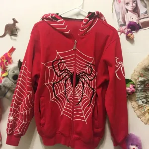 Back To School Sonicelife 2000s Retro Mall Goth Aesthetics Sweatshirt Graphic Print Full Zip Hoodie Autumn Full Sleeve Loose Jackets Coats Y2K Streetwear