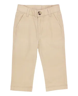 Boys Khaki Stretch Chino Pants