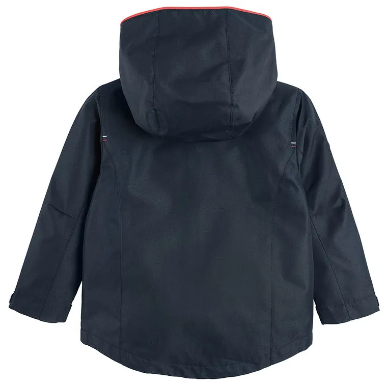 Boy's Raincoat with Hood Dark Blue Color CC COB2510216