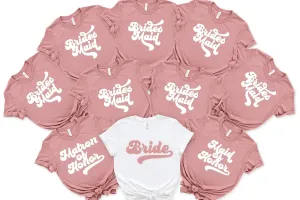 Bridal Party Shirts, Bridesmaid Shirts