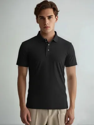 Business Ice Silk Lapel POLO Shirt