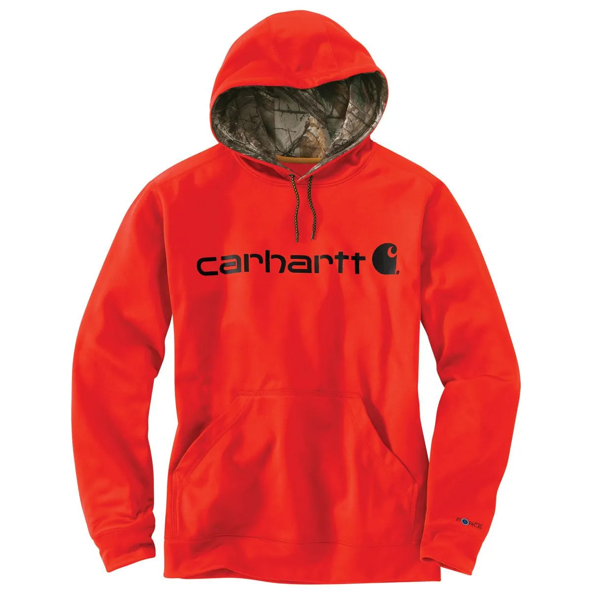 Carhartt Men's Energetic Orange Force Extremes Signature Graphic Hooded Sweatshirt