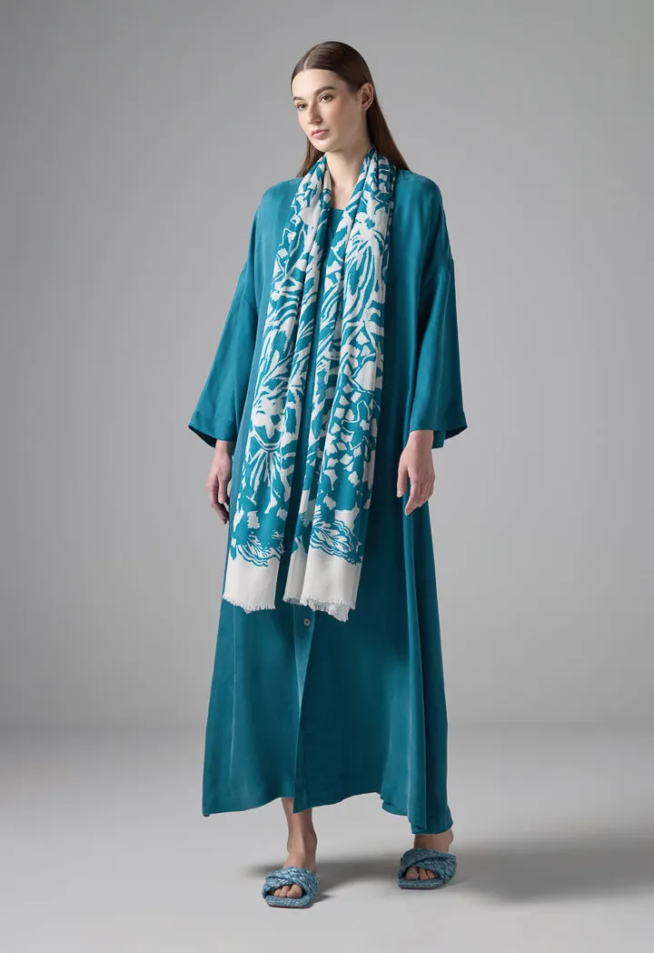 Choice Solid Oversize Maxi Dress Teal