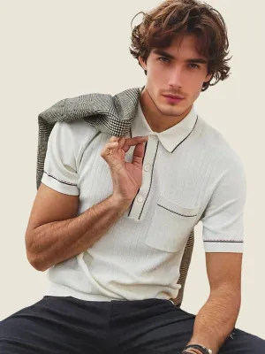 Classic Contrast Piping Golf Polo