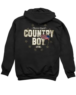 Country Boy® Men's Hoodie CB Circle Flag