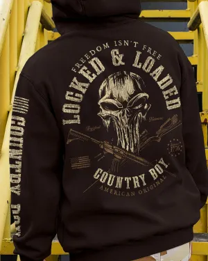 Country Boy® Men's Hoodie CB Locked & Loaded Skull