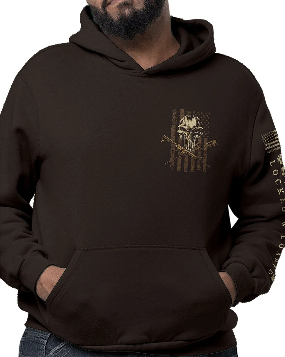 Country Boy® Men's Hoodie CB Locked & Loaded Skull