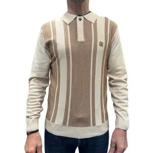 Dante Cream Knitted Polo Shirt