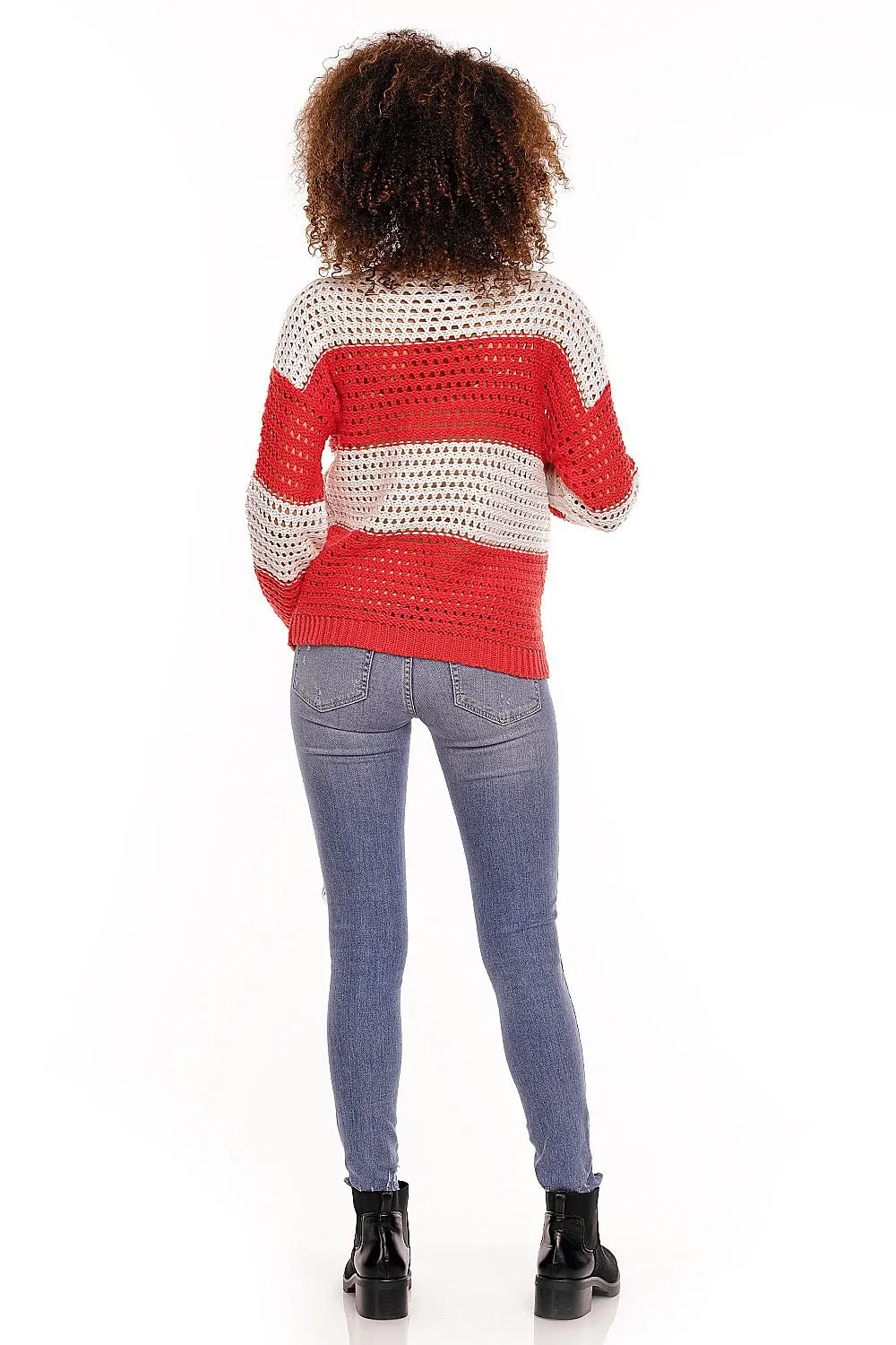 Delicate Openwork Oversize Pregnancy Sweater  PeeKaBoo