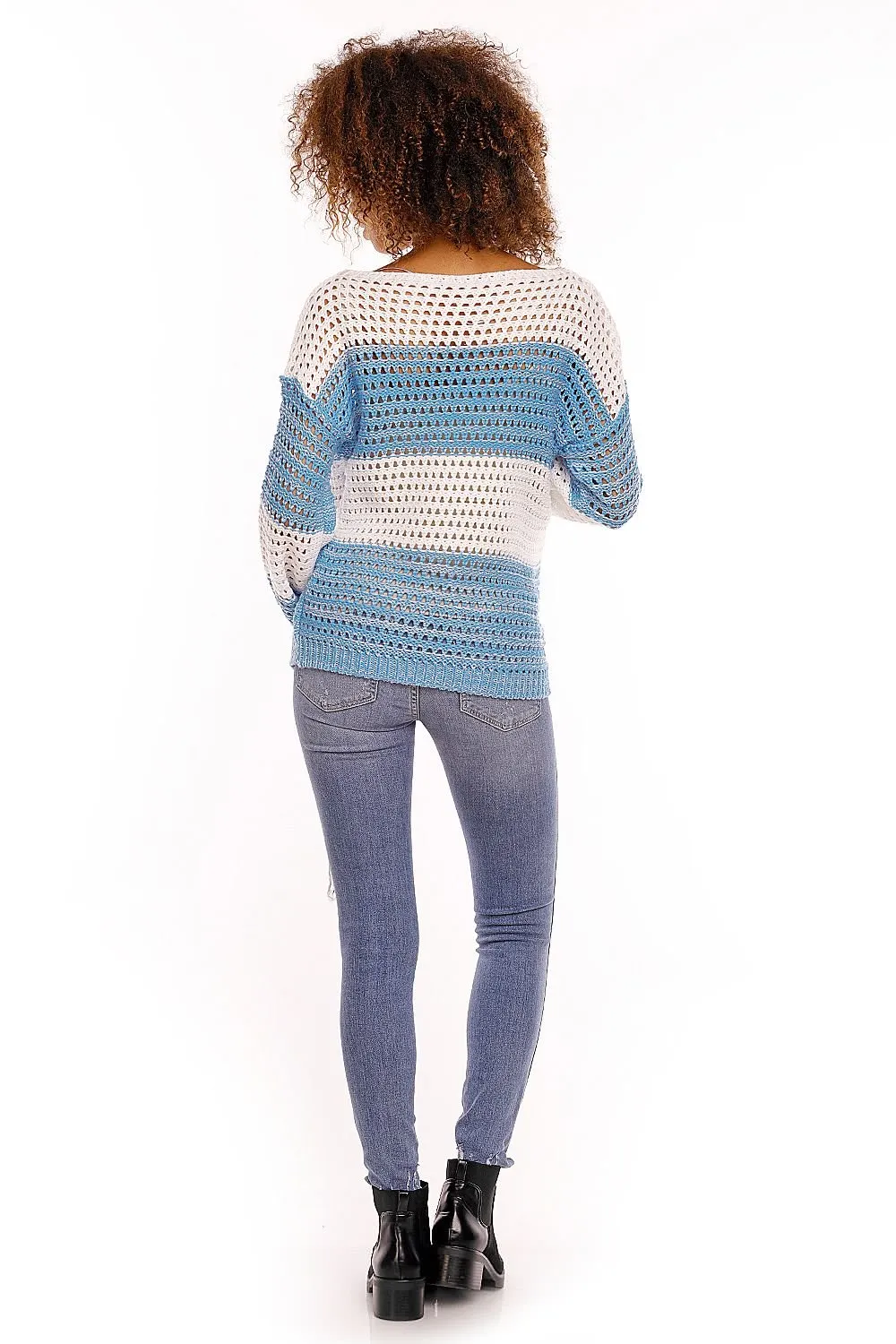 Delicate Openwork Oversize Pregnancy Sweater  PeeKaBoo