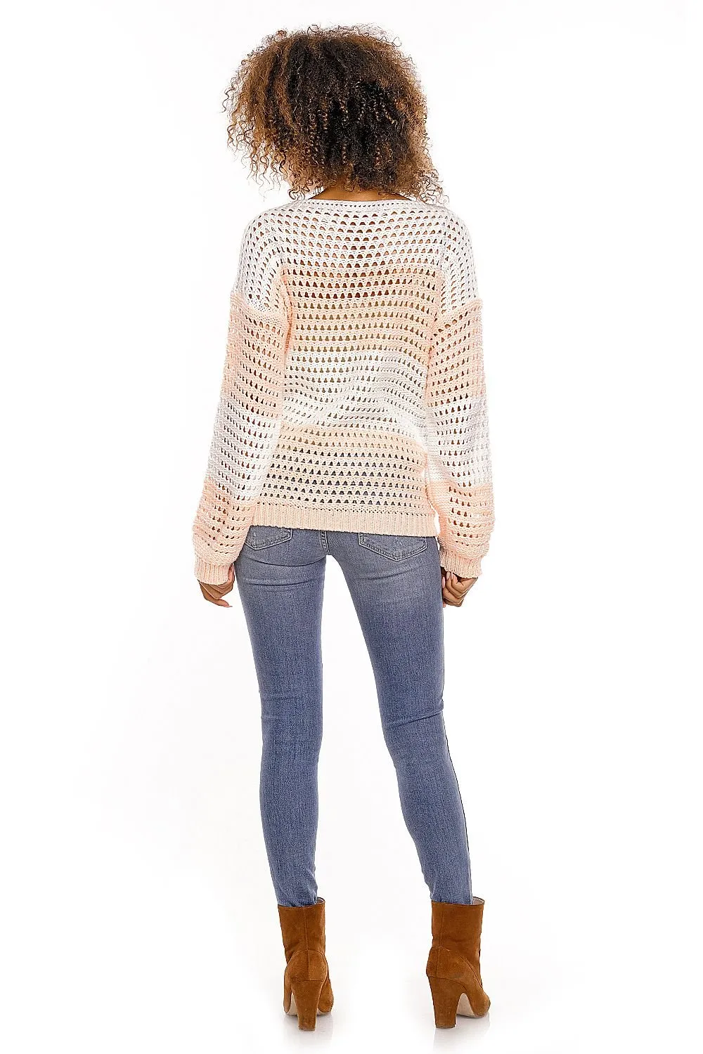 Delicate Openwork Oversize Pregnancy Sweater  PeeKaBoo