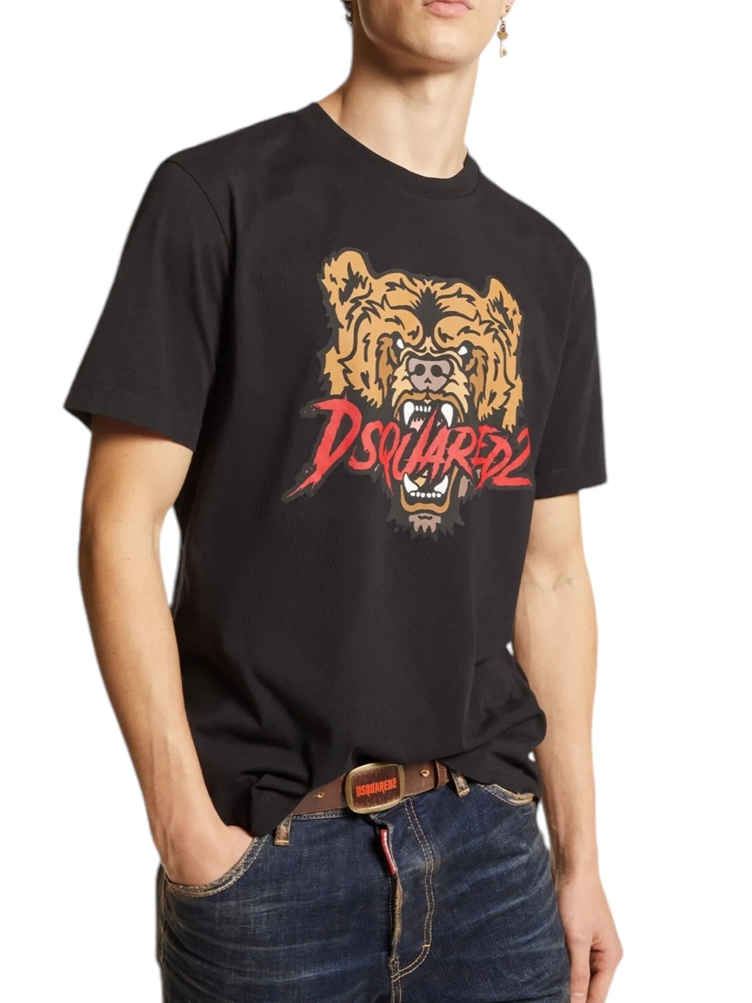 Dsquared2 S74Gd1316 Regular Fit Tee Black