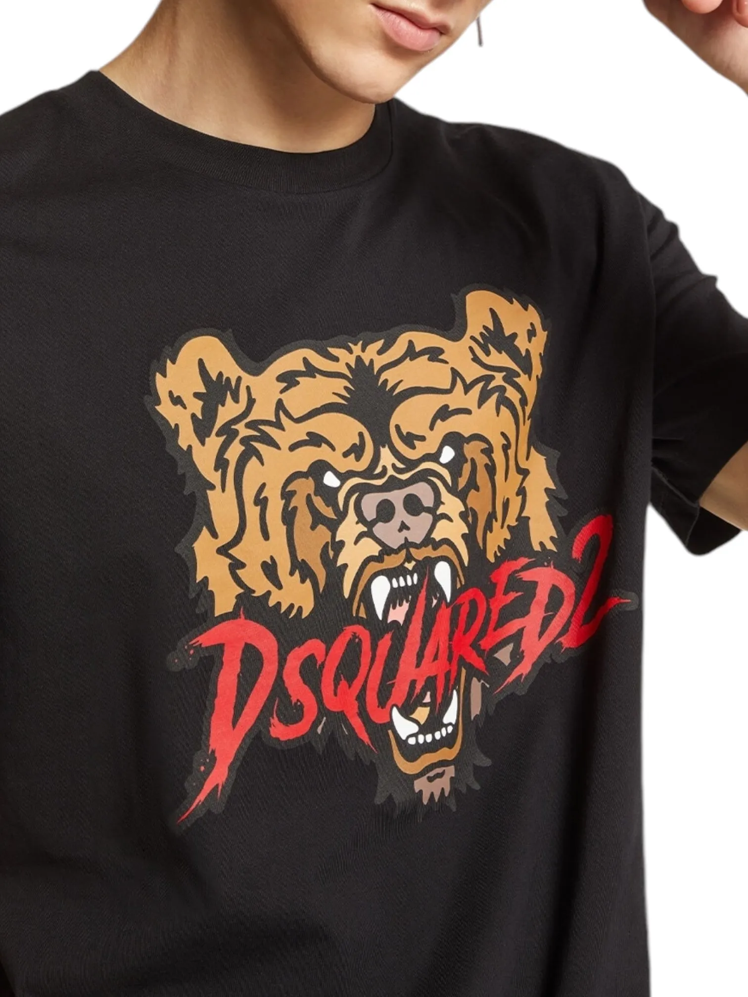 Dsquared2 S74Gd1316 Regular Fit Tee Black