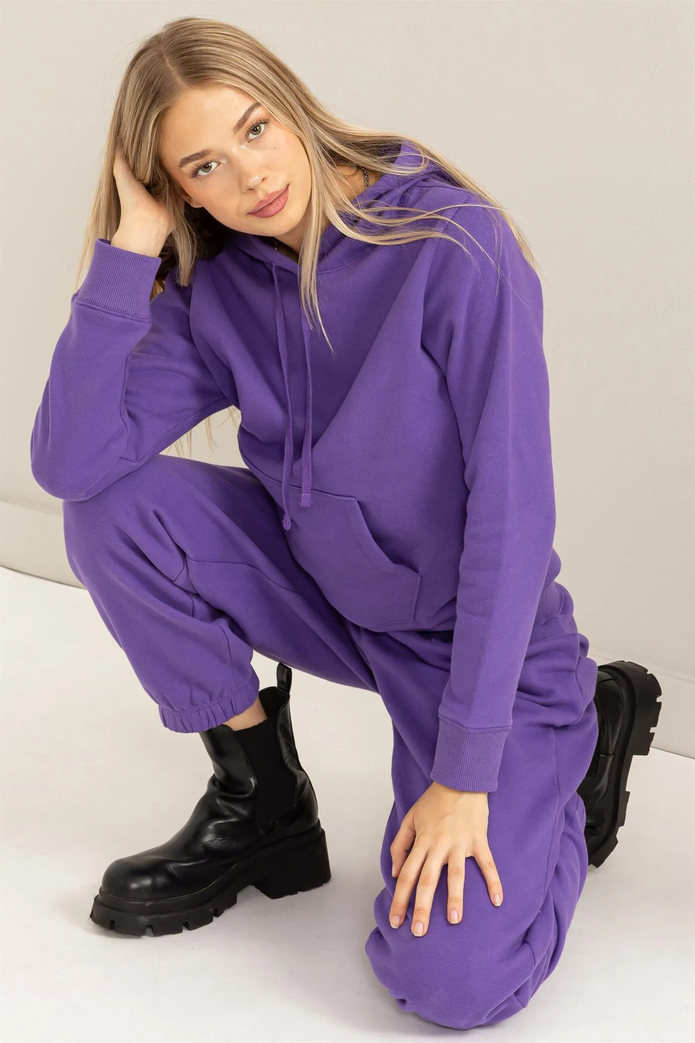 DZ24A320-Long Sleeve Pullover Hoodie