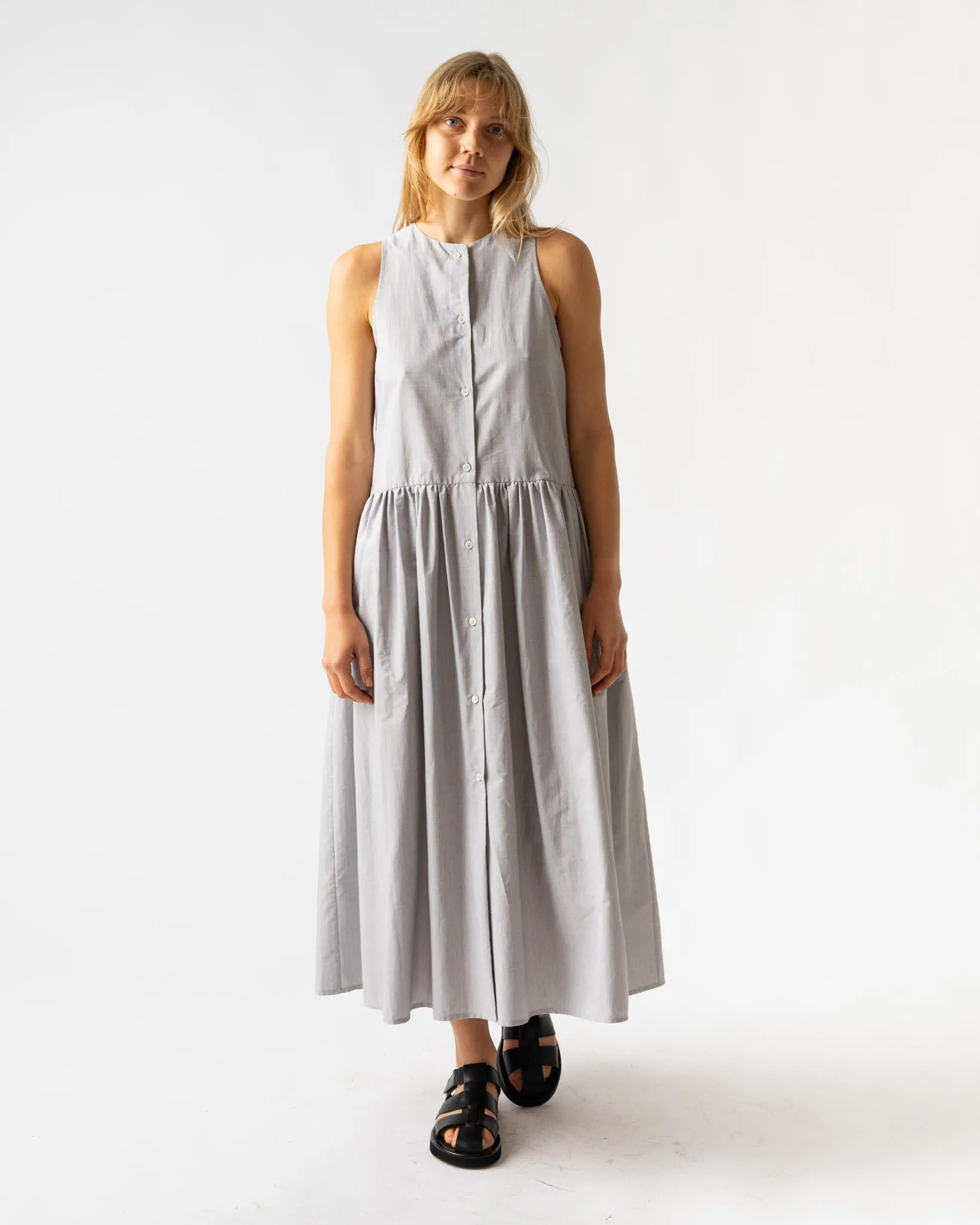ELEPH Anouk Dress in Light Blue Stripe