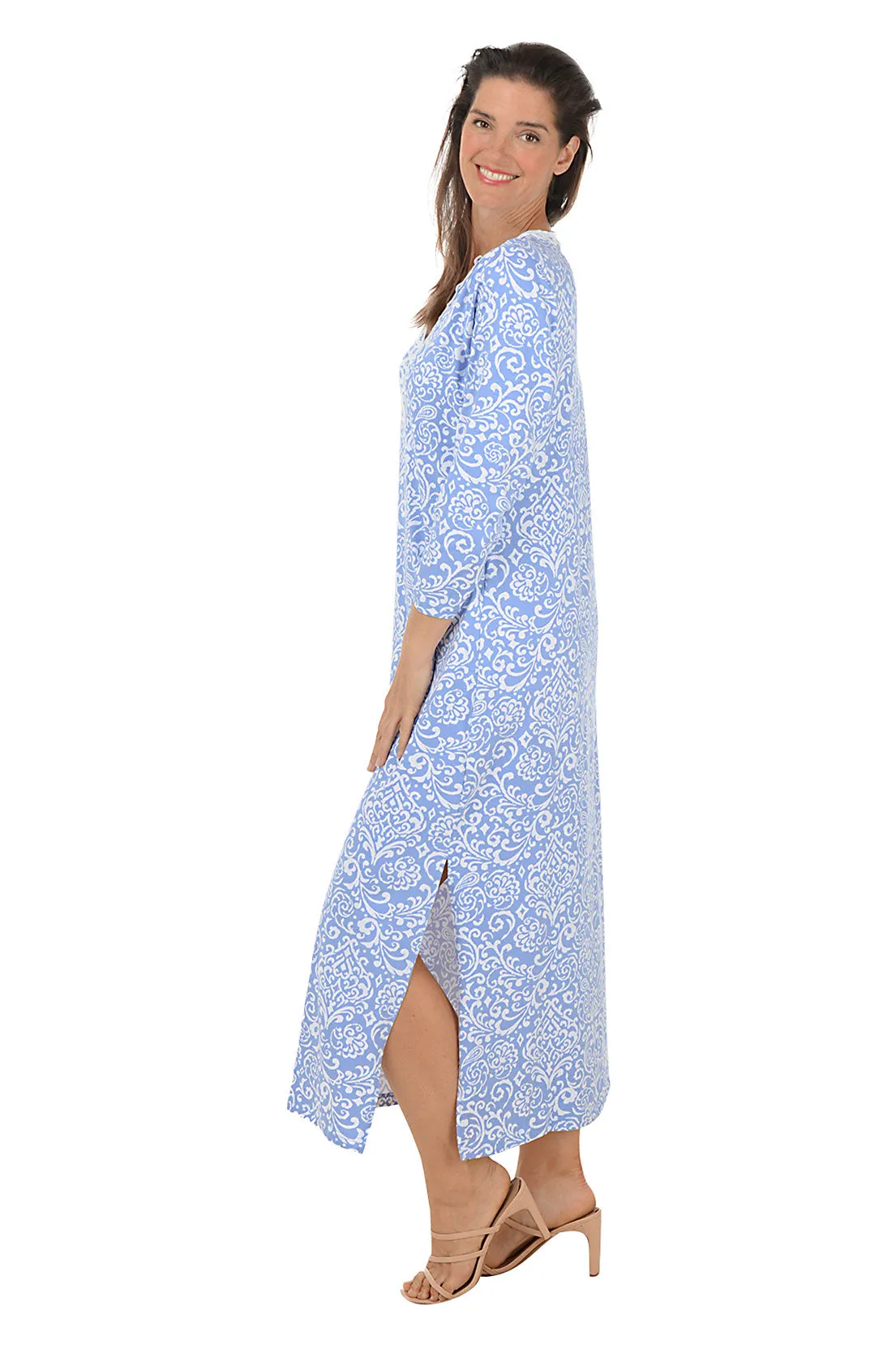 Filly Ellie Crocheted V-Neck Maxi Dress