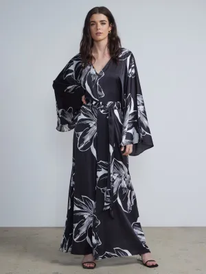 Floral Printed Long Sleeve Jumpsuit