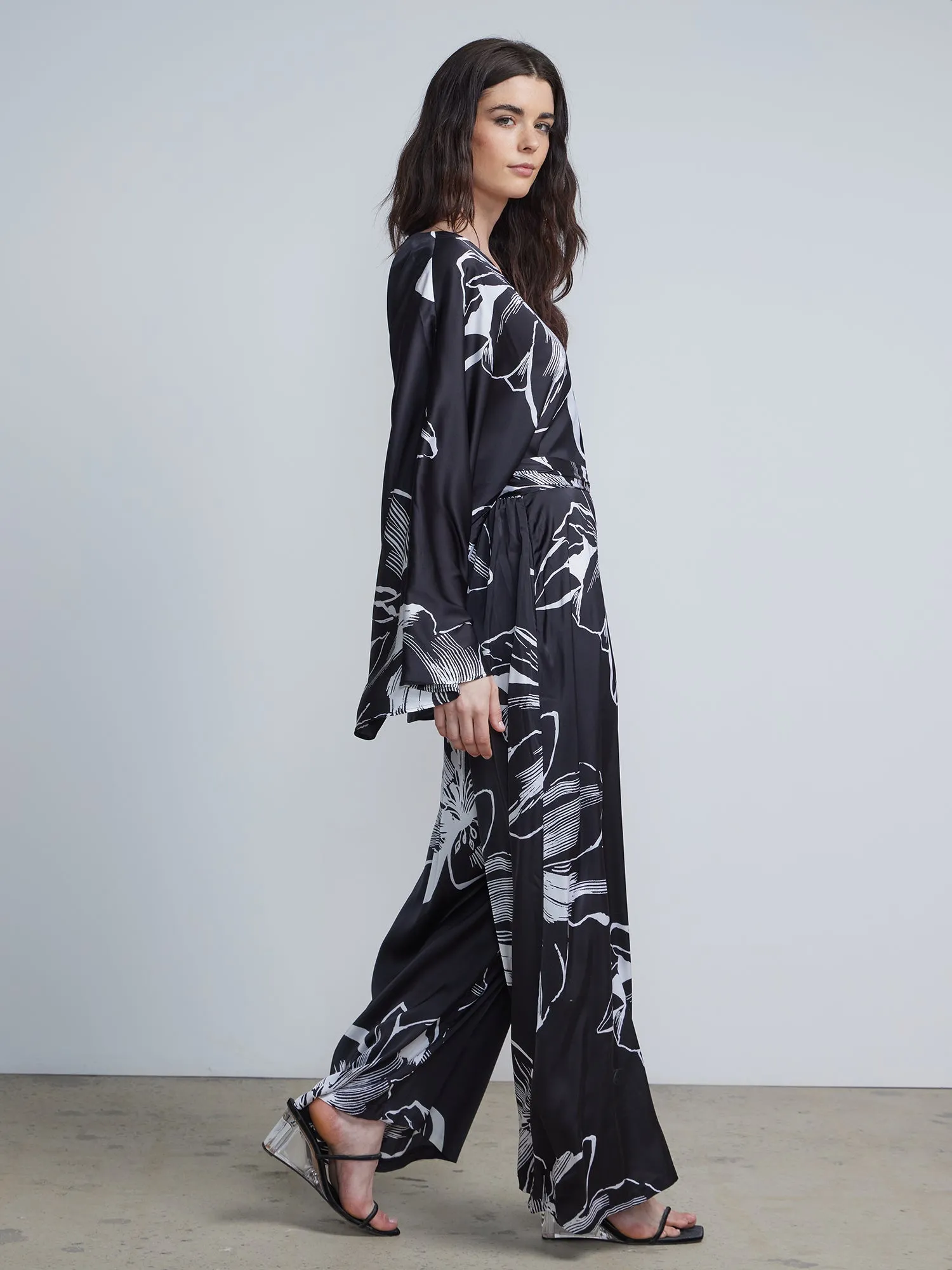 Floral Printed Long Sleeve Jumpsuit