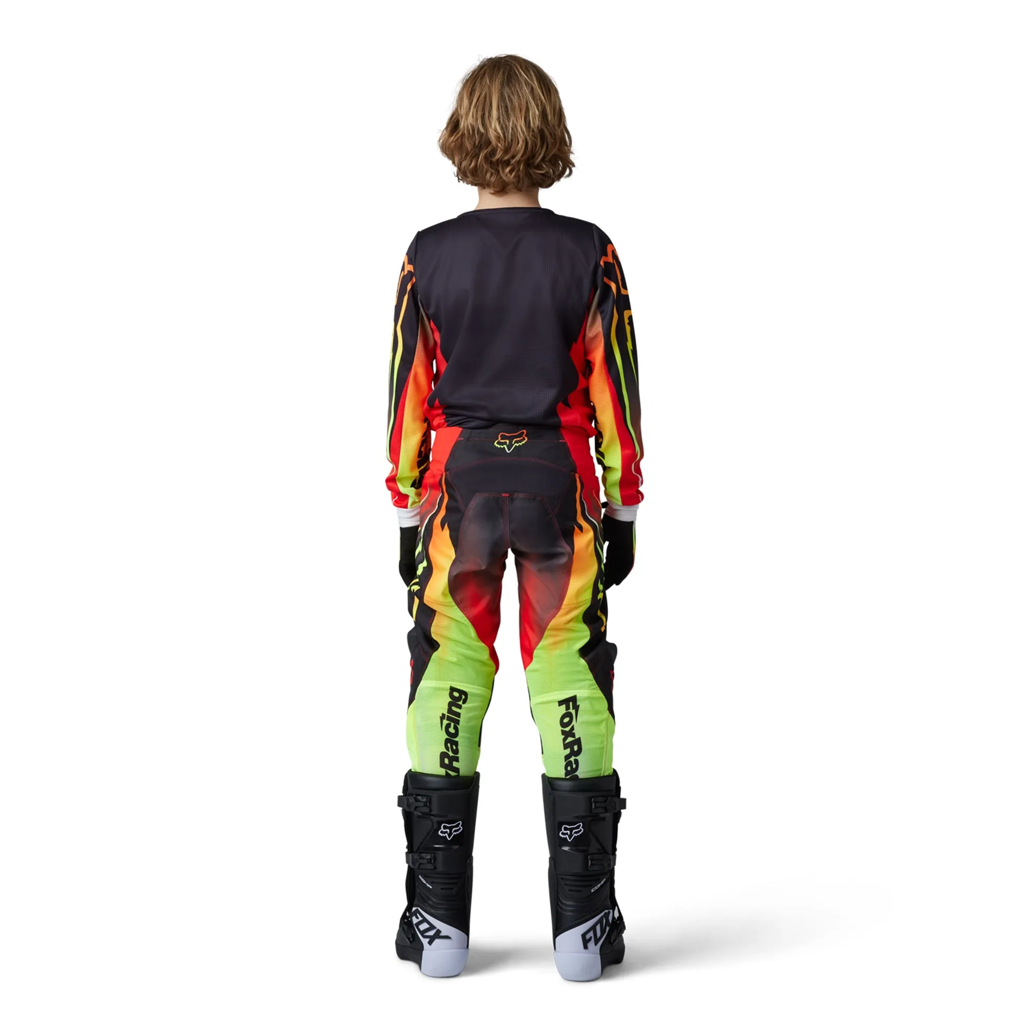 Fox Racing 180 Youth Statk Offroad Pants Flo Red