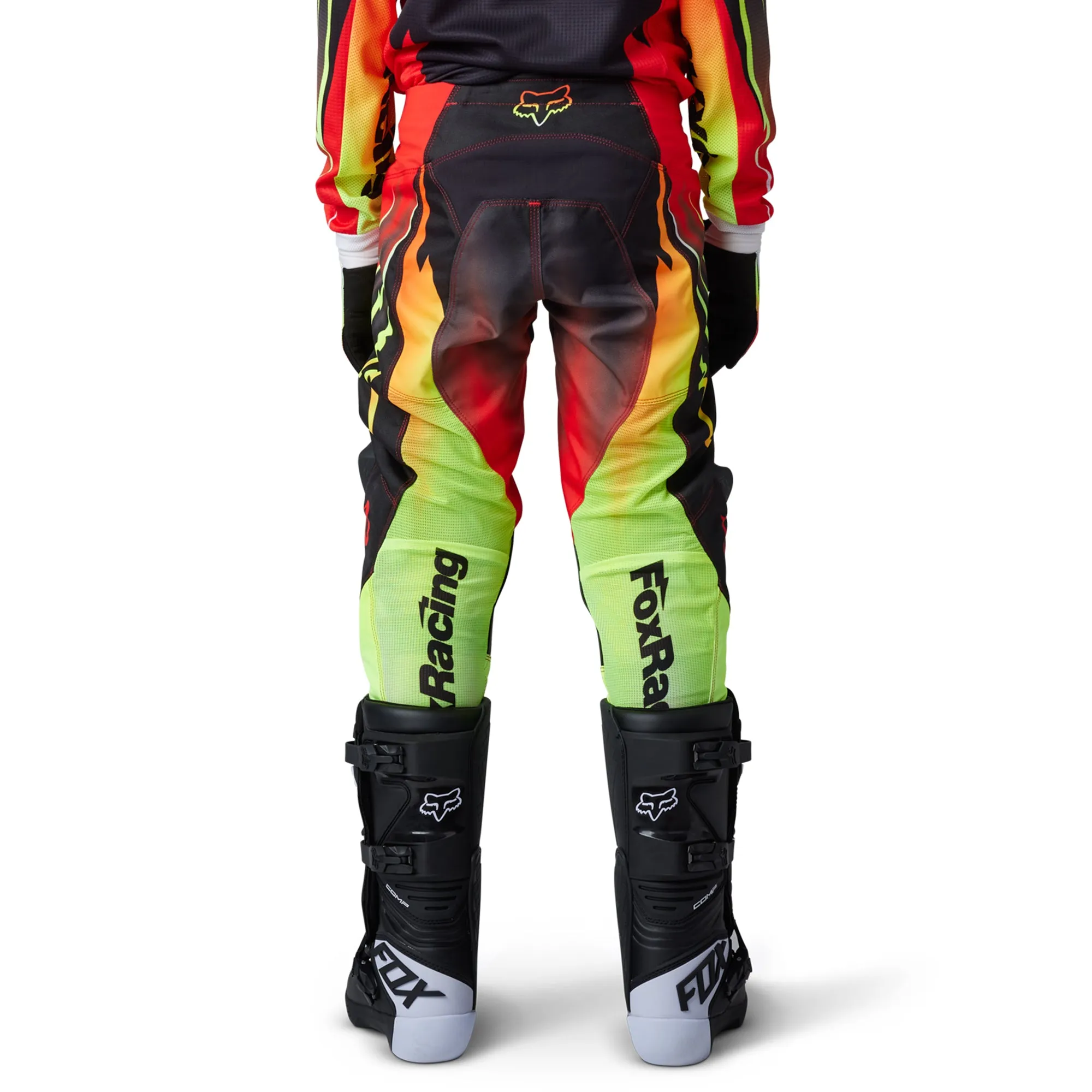Fox Racing 180 Youth Statk Offroad Pants Flo Red