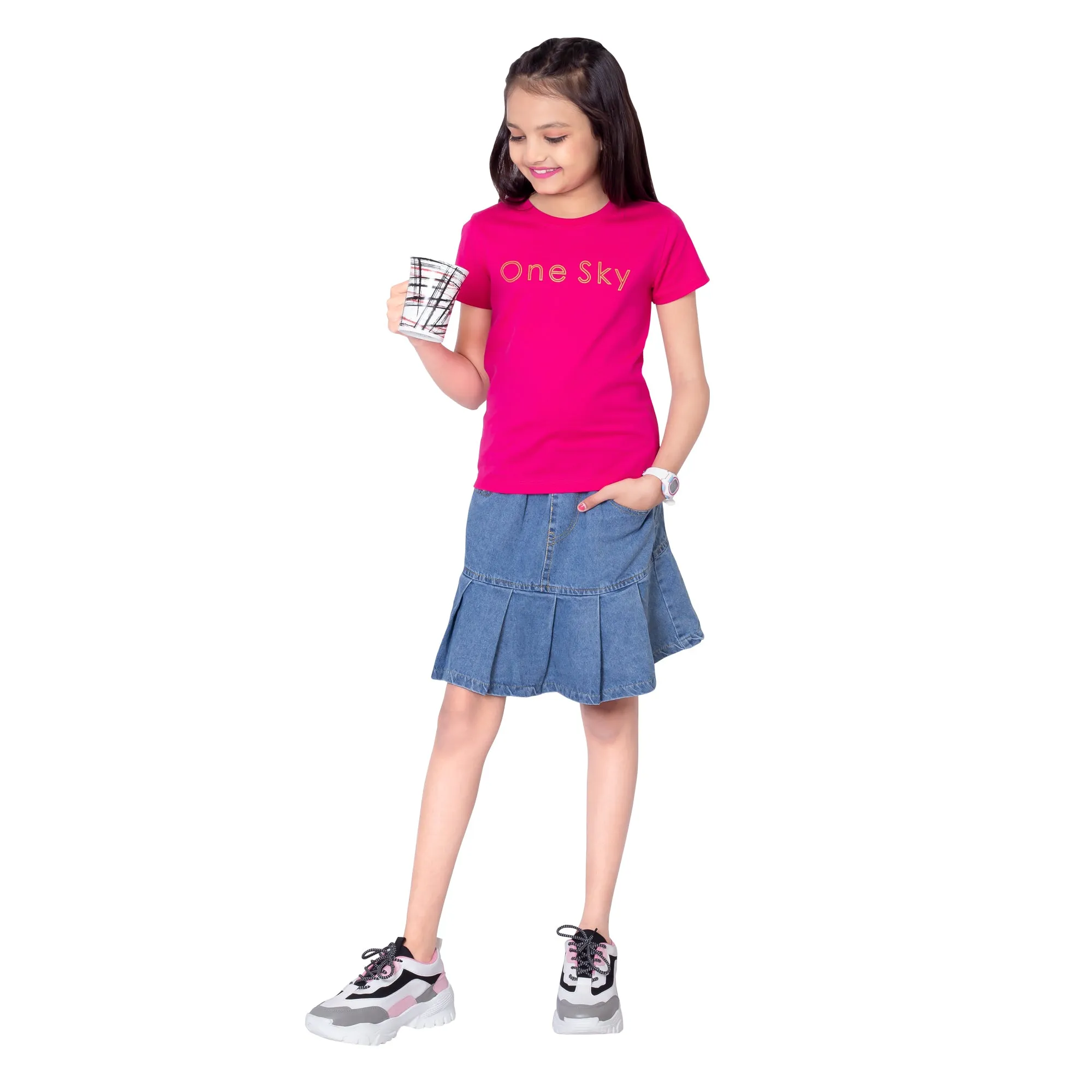 Girls Fuchsia T-Shirt