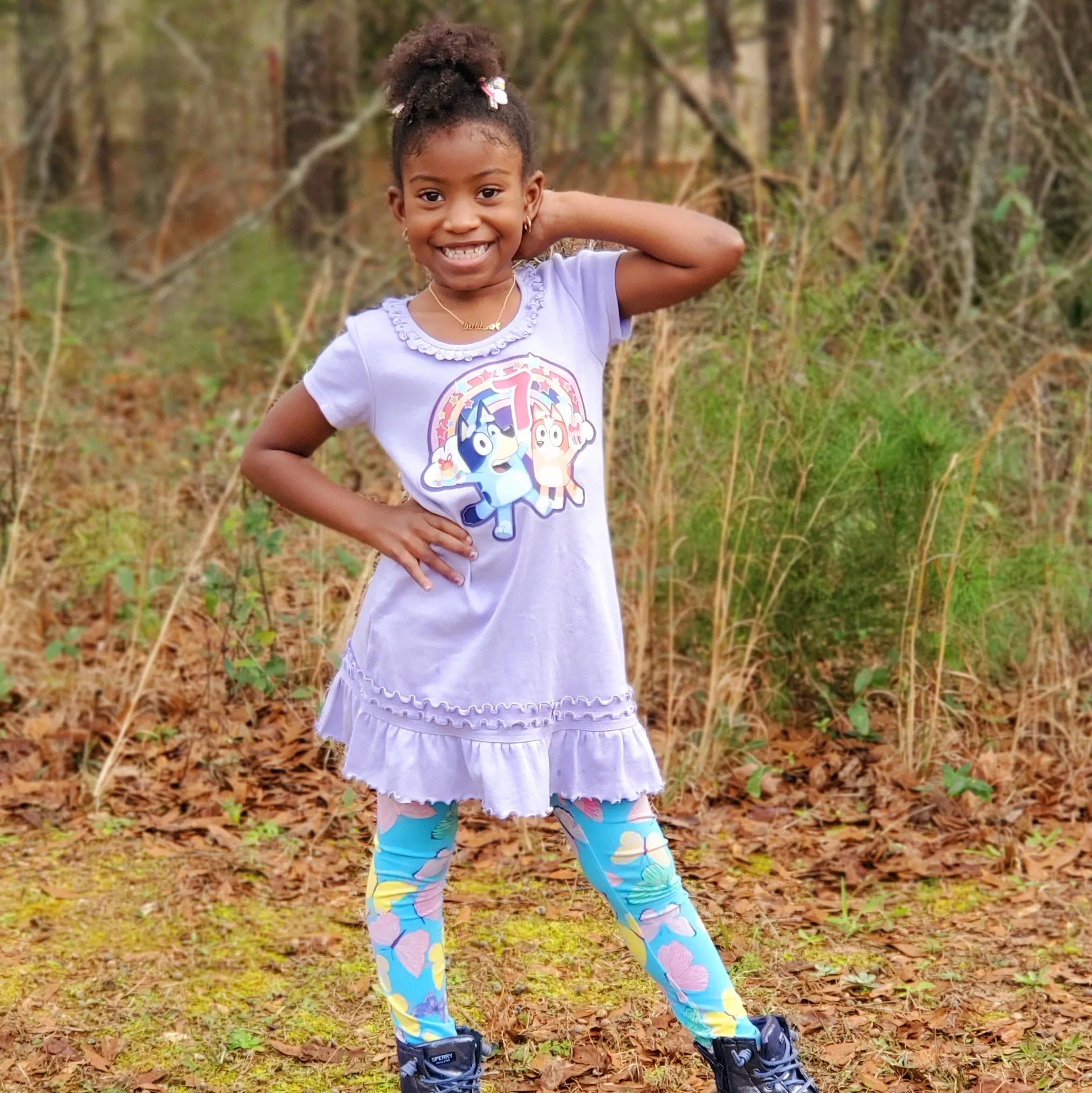 Girls Summer Dress - Lavender or Teal