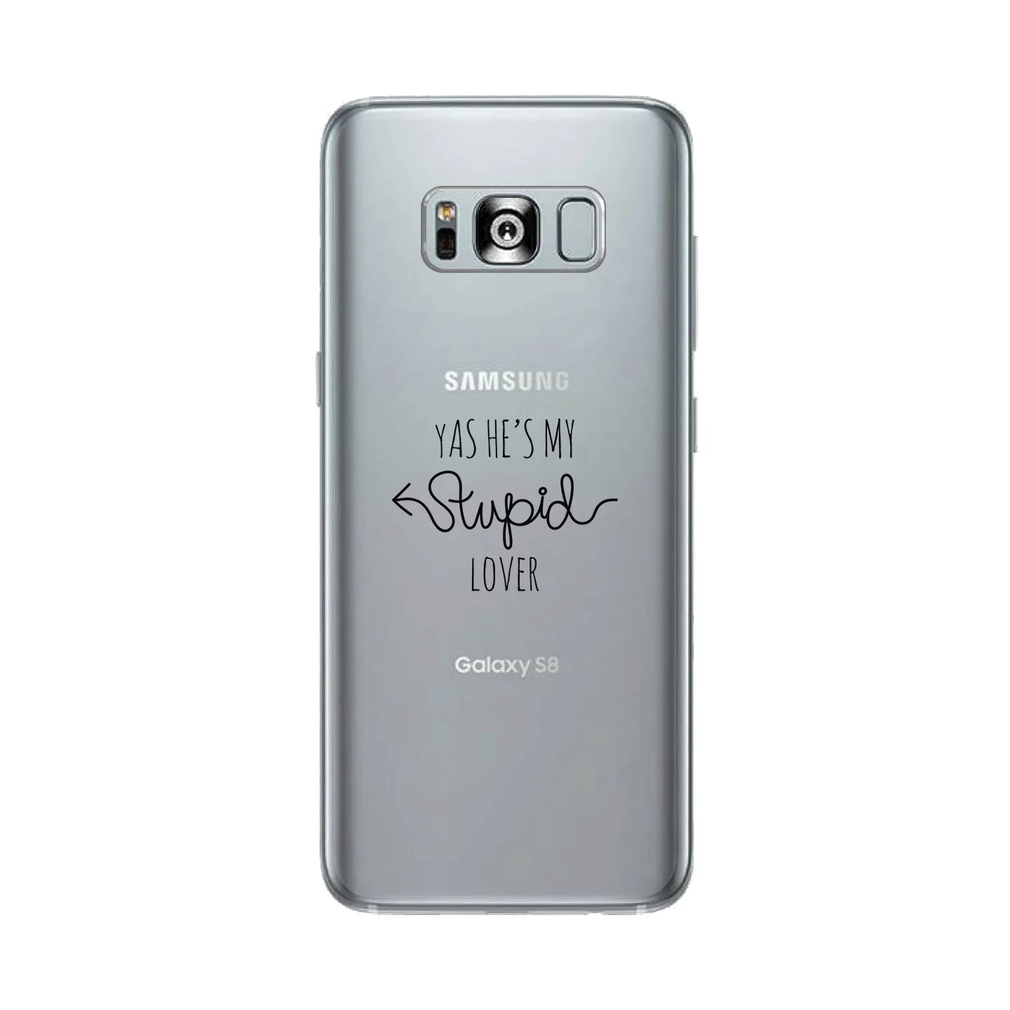 He's My Stupid Lover-Right Clear Phone Case