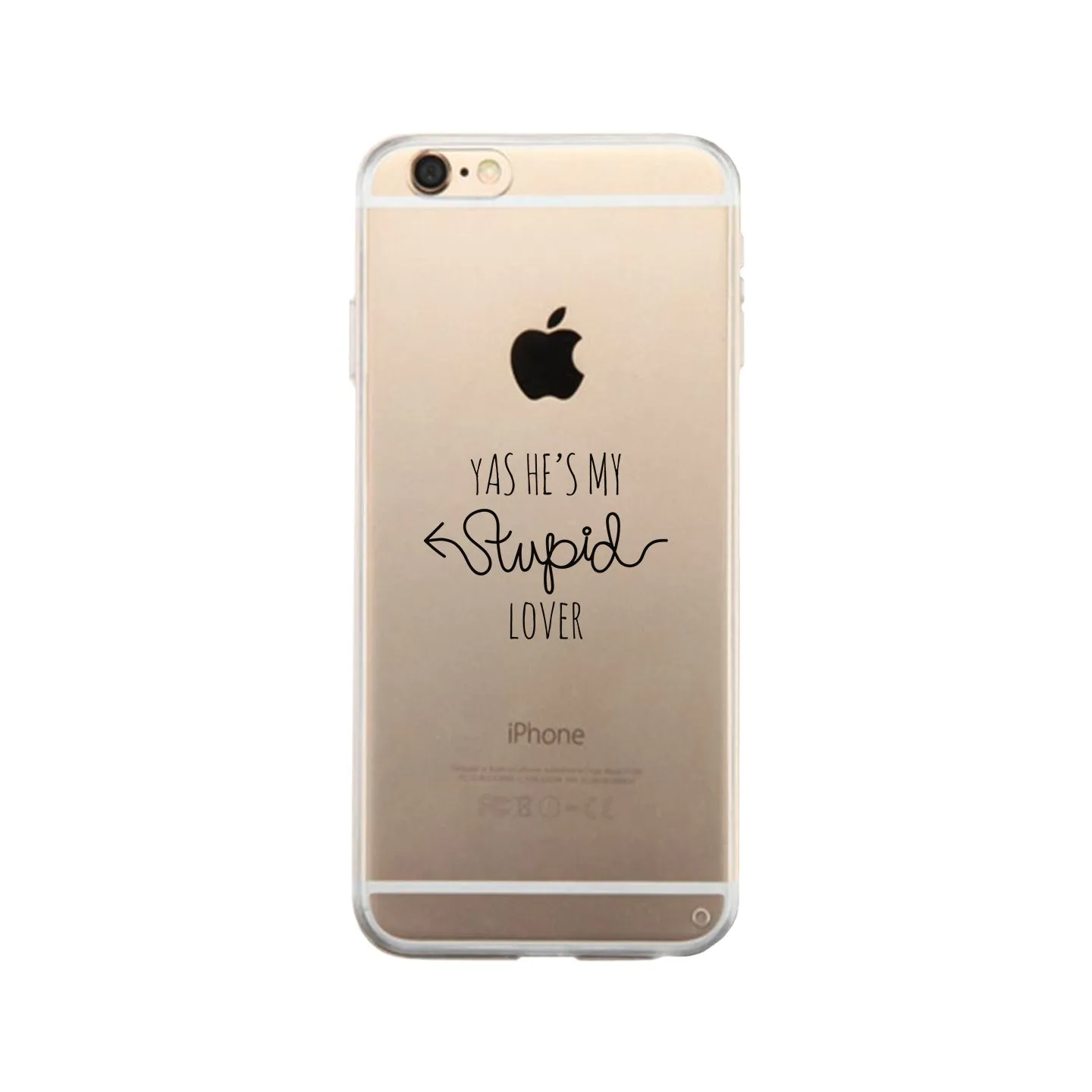 He's My Stupid Lover-Right Clear Phone Case