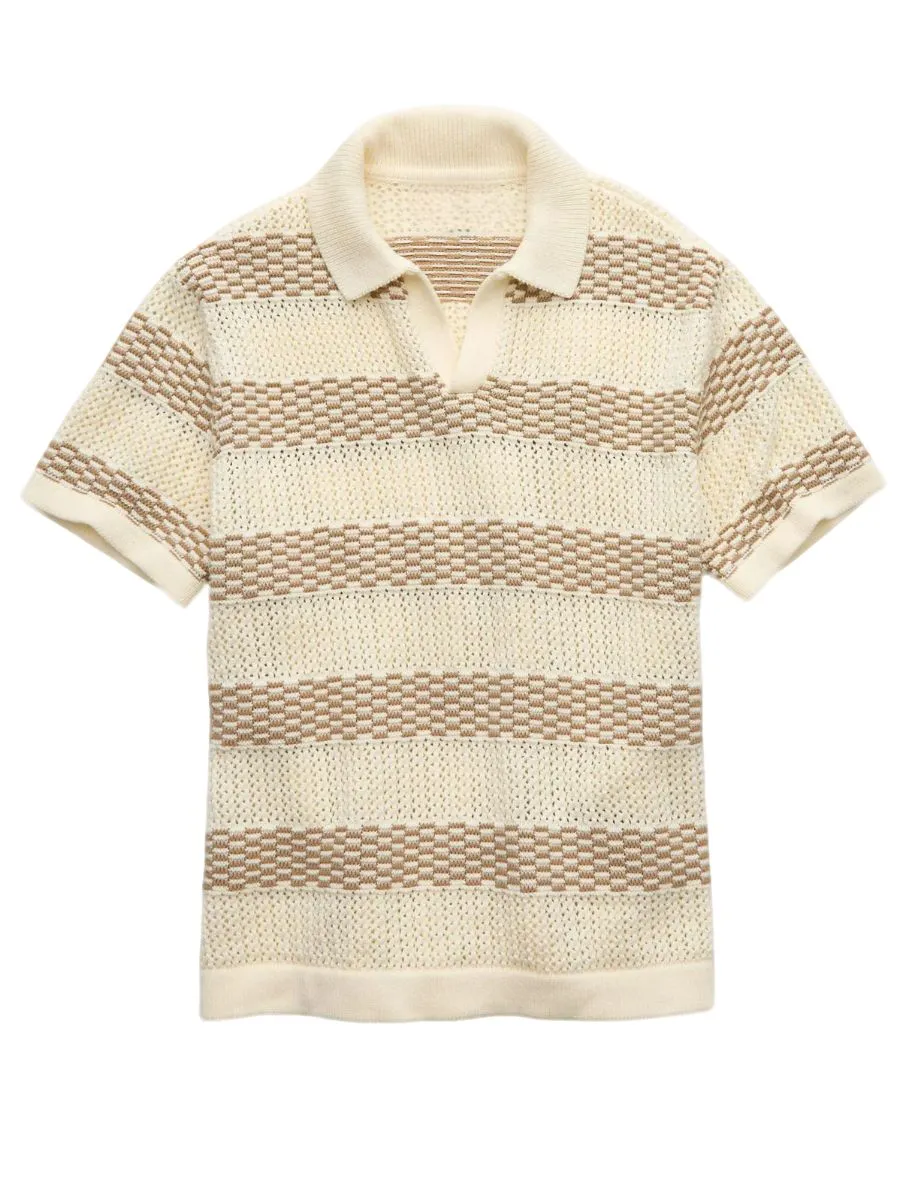Hollow Out Striped Summer Top