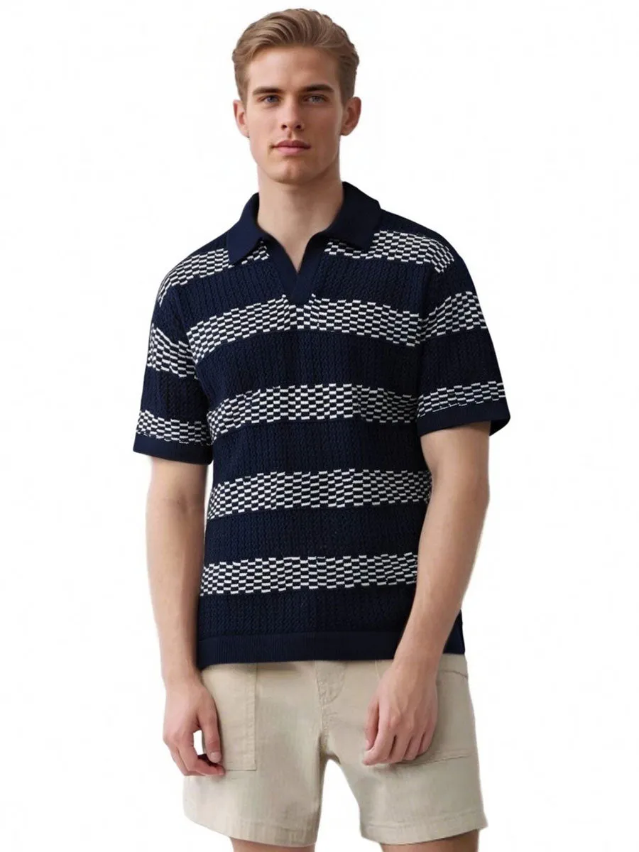 Hollow Out Striped Summer Top