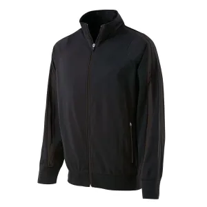 Holloway Youth Black/Black Full Zip Determination Jacket