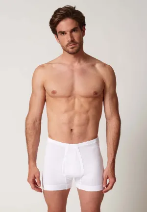 HUBER hautnah - Cotton Double Rib - Pants With Fly 2 Pack