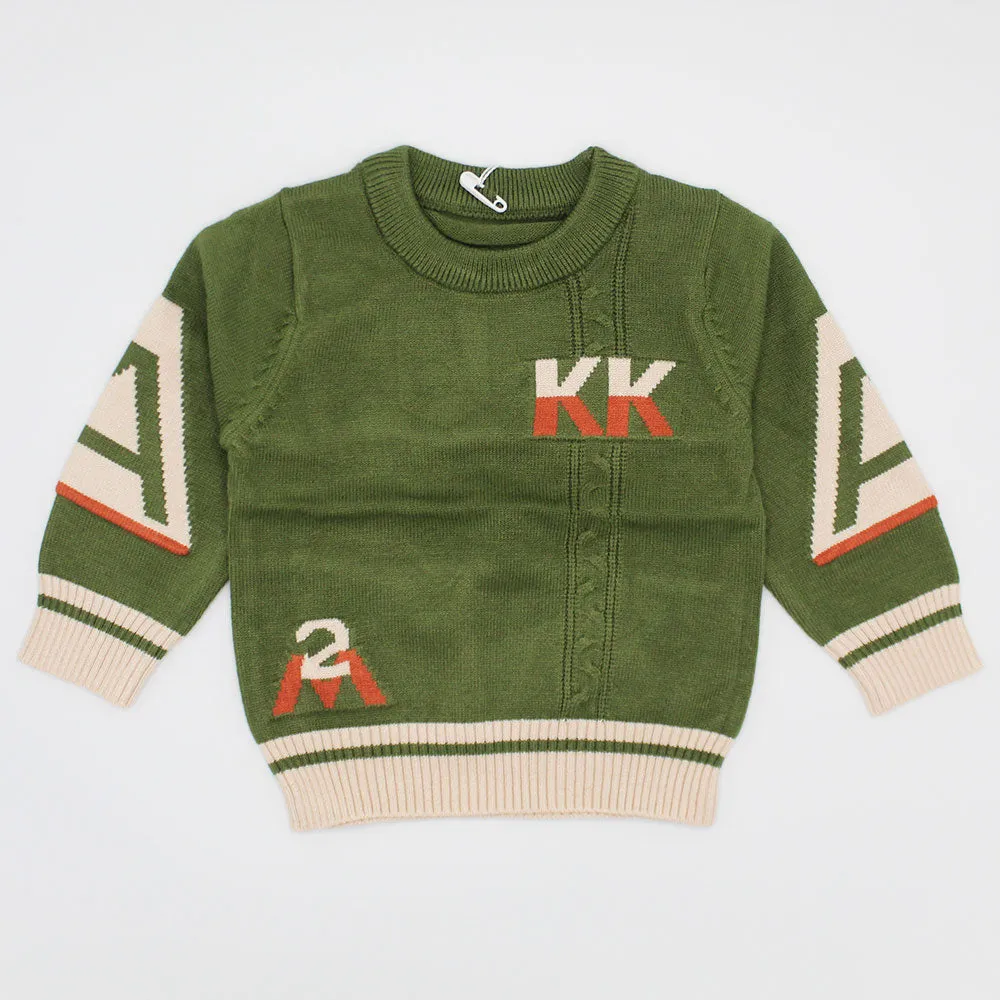 Imported Baby Kids Winter KK Rabbit Wool Warm Sweaters Long Sleeve Pullover for 3 -12 Months