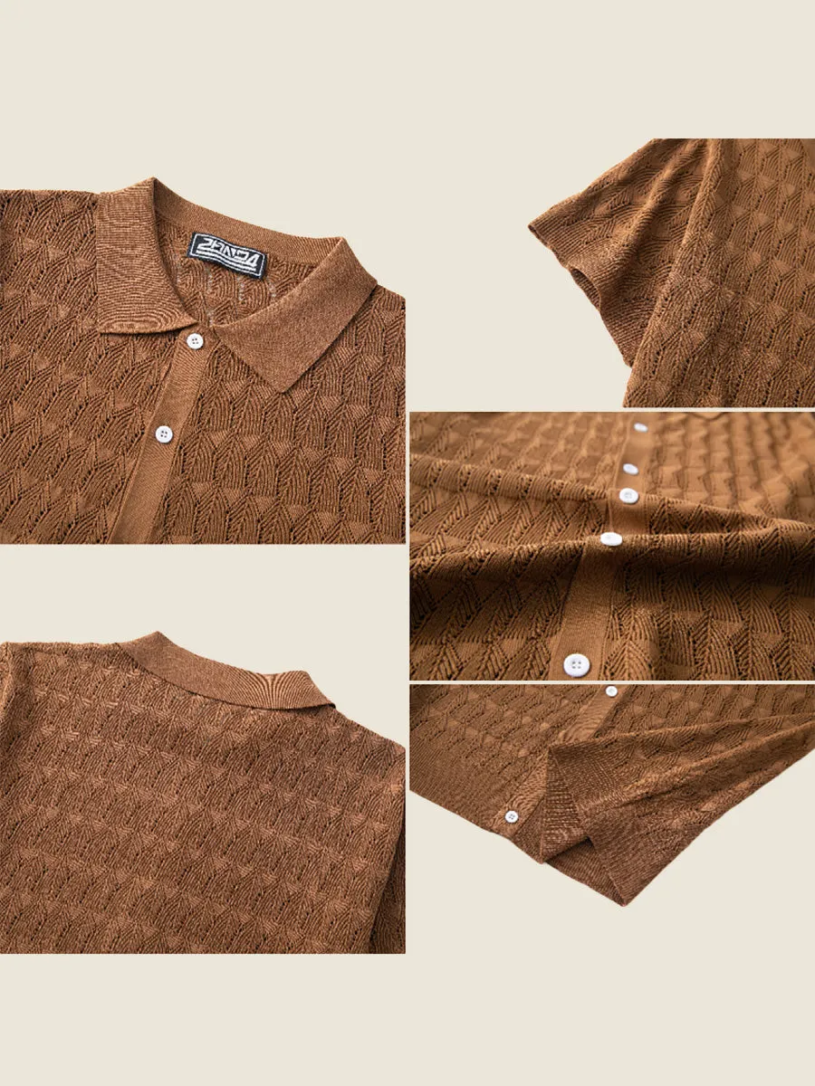 Knit Hollow Out Cardigan Top