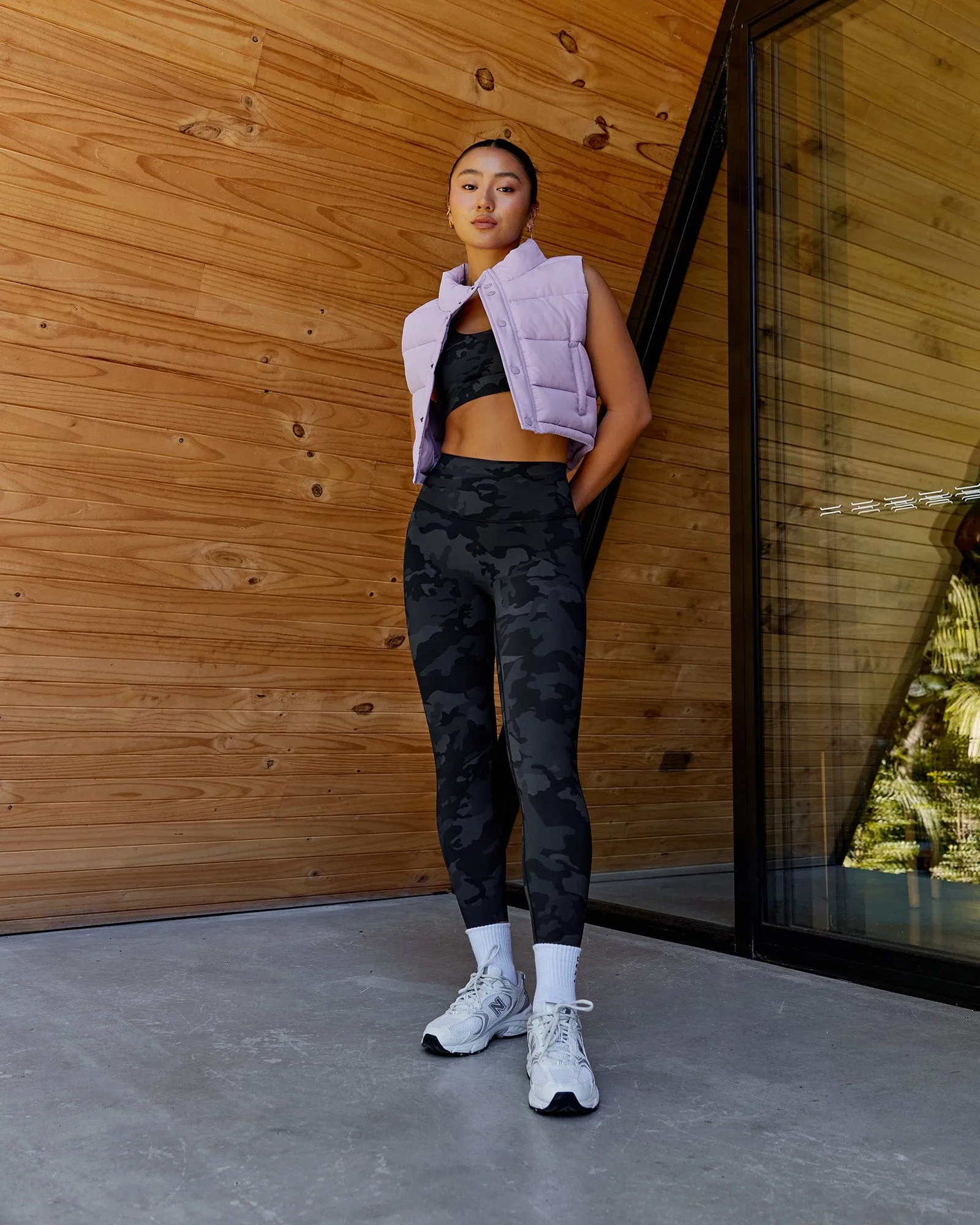 Layer Up Cropped Vest - Pale Lilac