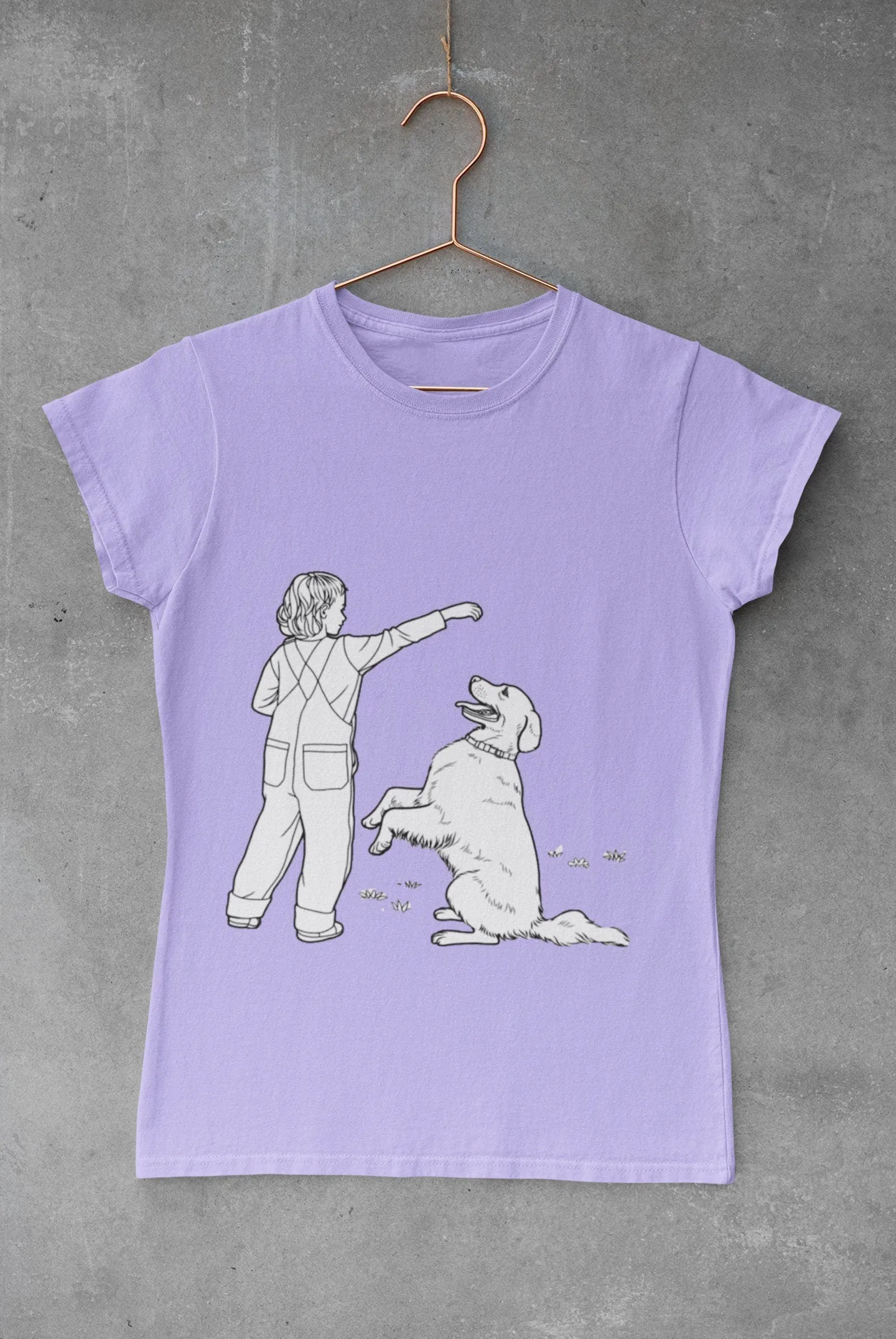 Little Girl Labrador Retriever DIY Coloring T-shirt,Fabric Pens,Valentine,Easter,Christmas,Thanksgiving,Birthday,Graduation,Anniversary gift