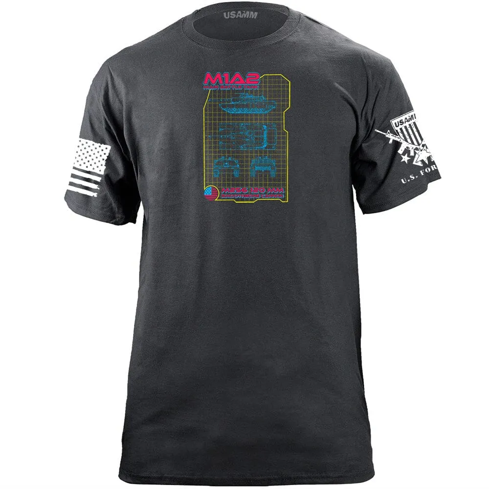 M1A2 80's Style Weapon System Graphic T-shirt