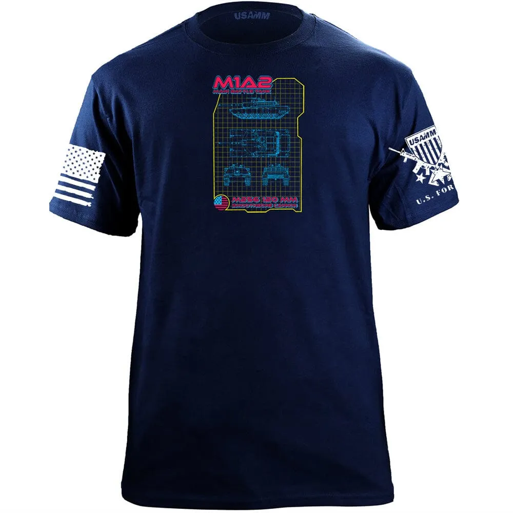 M1A2 80's Style Weapon System Graphic T-shirt