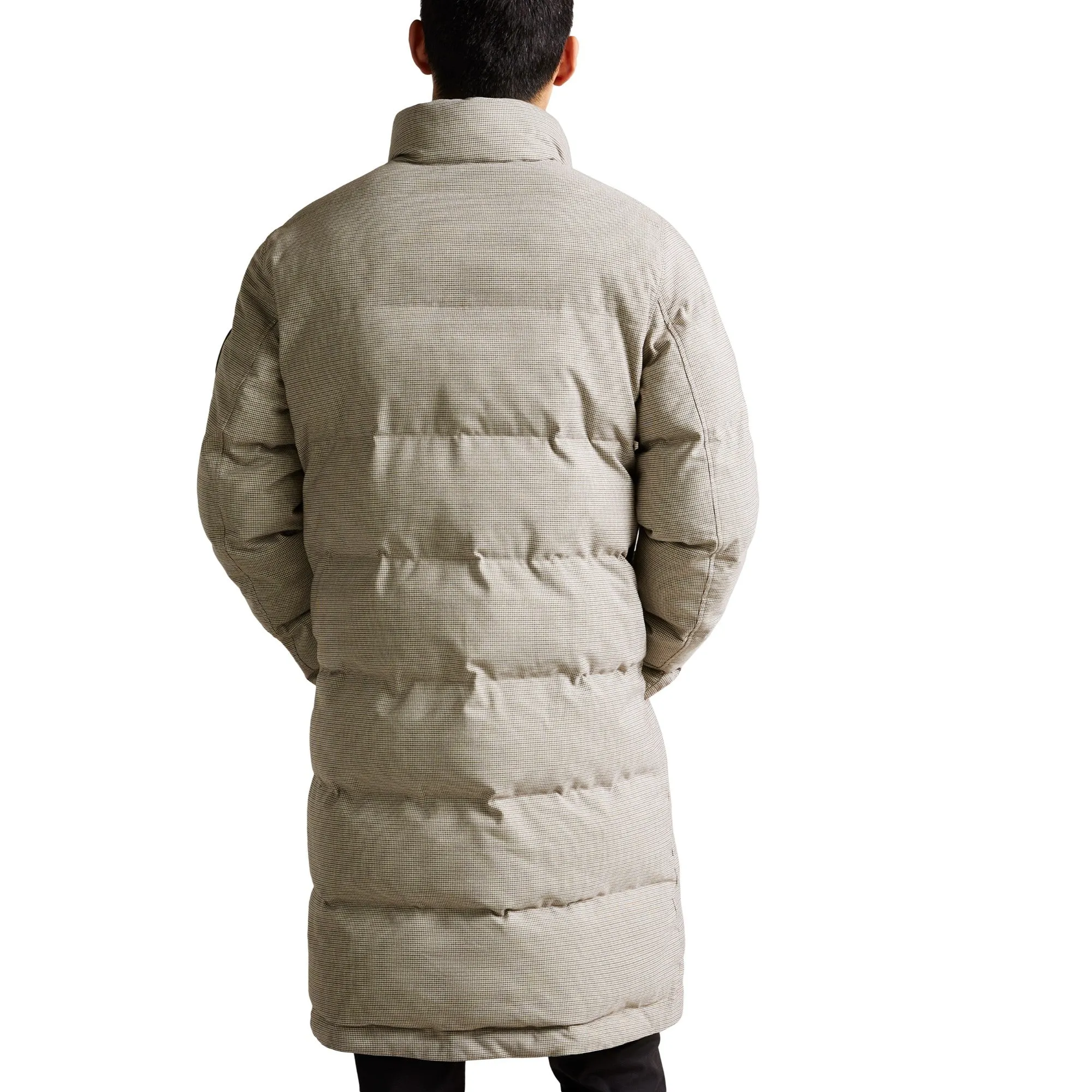 Men Mmo-Earlish-Reversible Wadded Funnel Neck Coat - Black