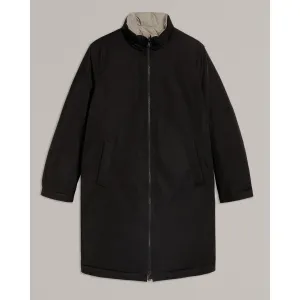 Men Mmo-Earlish-Reversible Wadded Funnel Neck Coat - Black
