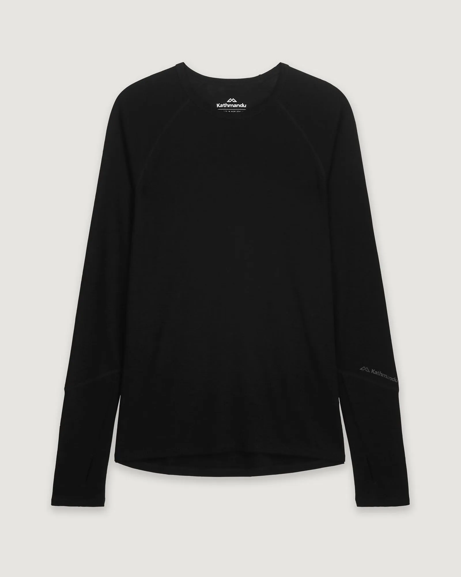 Men's KMDMerino Baselayer Long Sleeve Top - Black