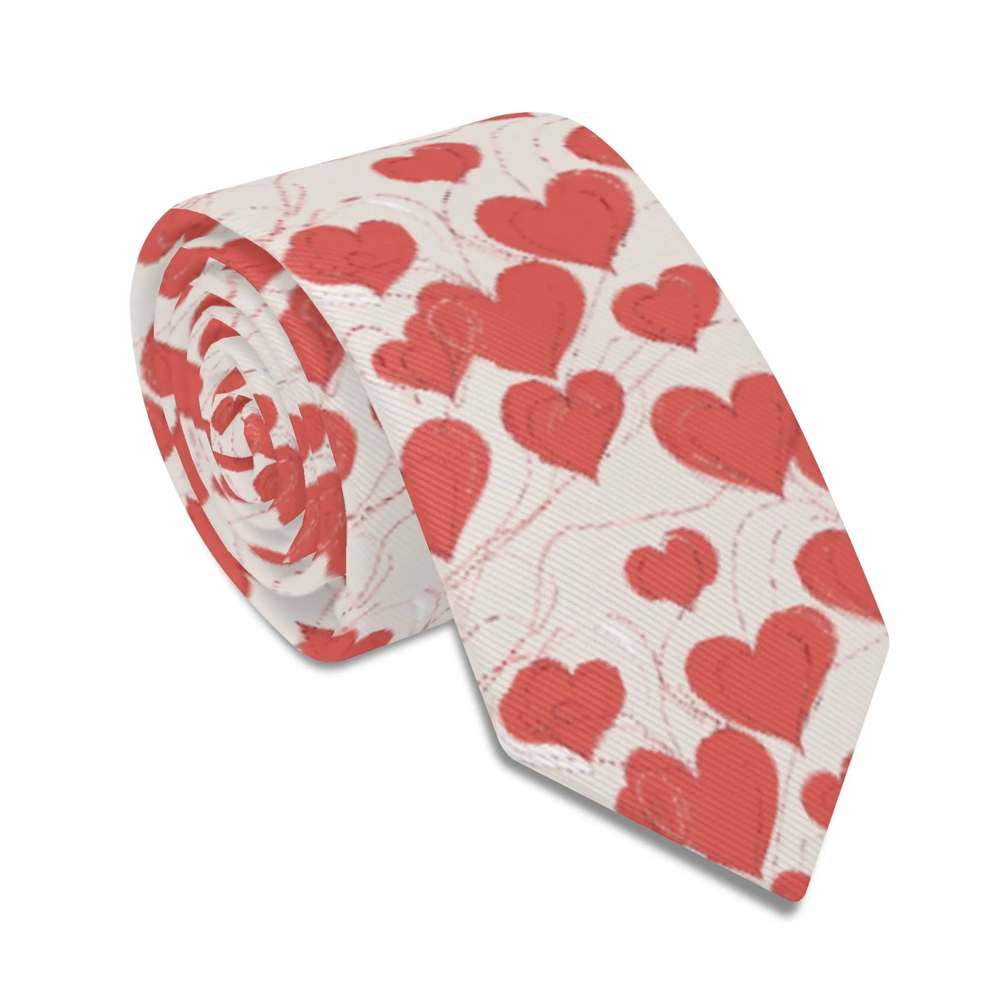 Minimal Hearts Necktie
