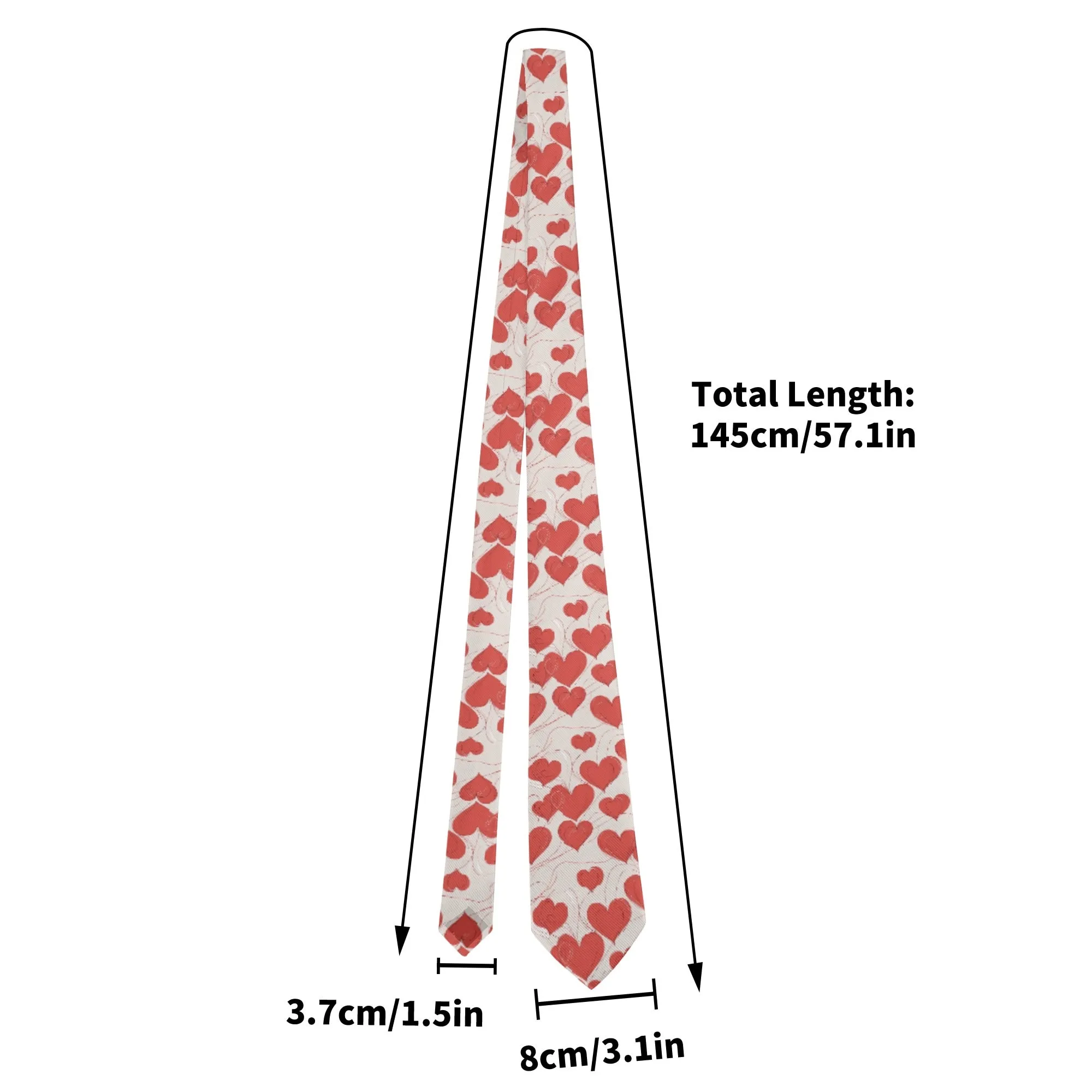 Minimal Hearts Necktie