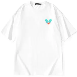 Minimalist Letter Graffiti Film Print T-Shirt