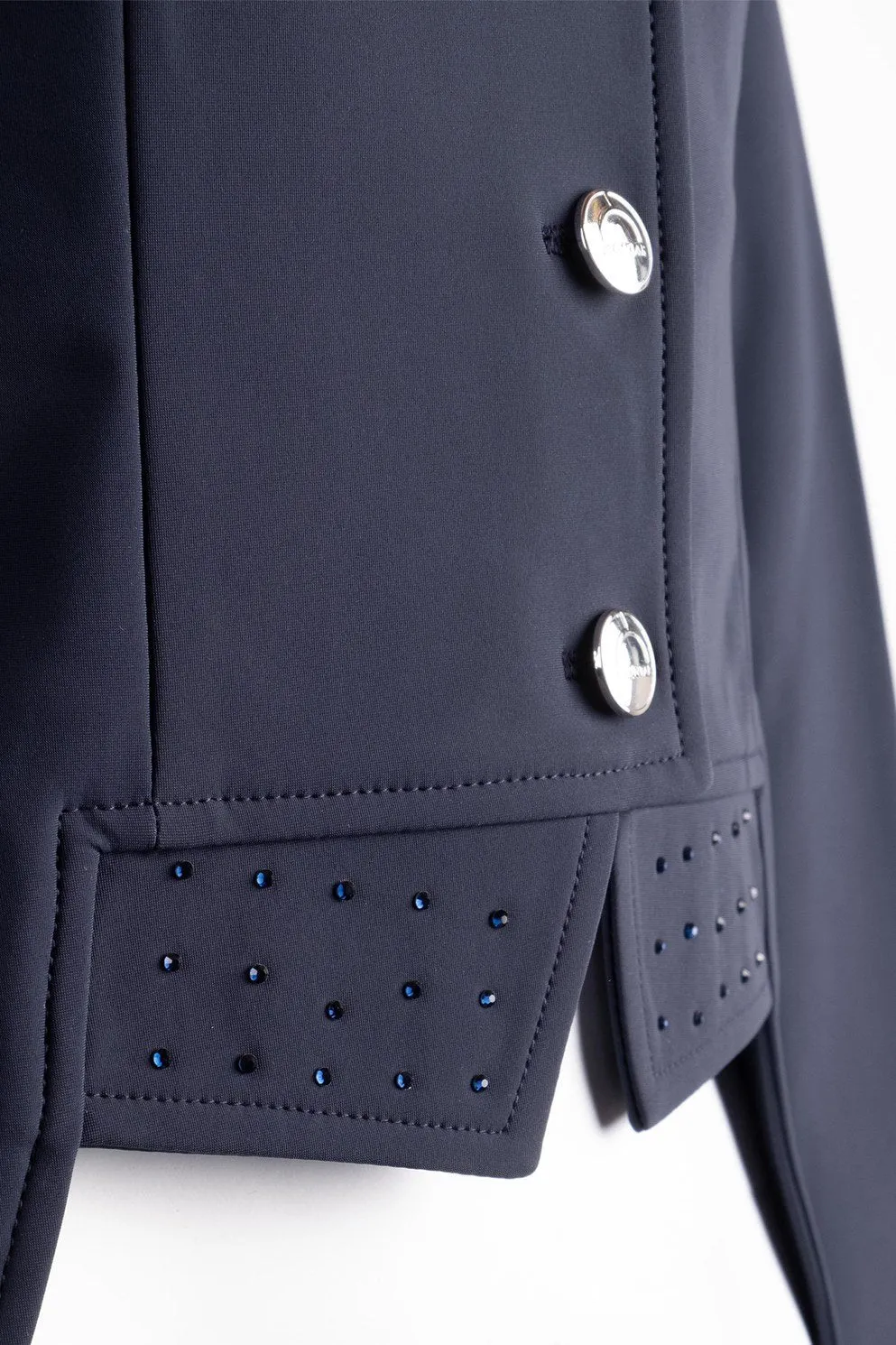 Montar Dressage Softshell Show Jacket - Short Tailcoat, Navy