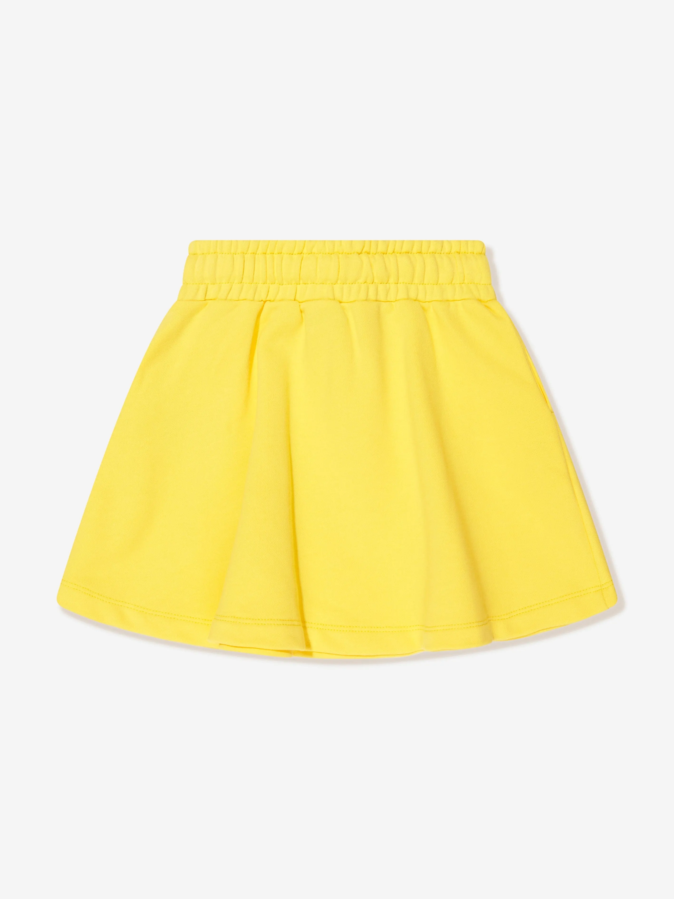 Moschino Girls Teddy Logo Skirt in Yellow