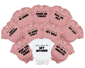 Most Likely To Shirt, Bachelorette Party Shirts, Bridesmaid Shirts