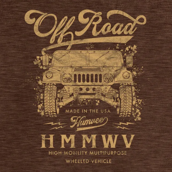 Off Roadin' Humvee Graphic T-shirt